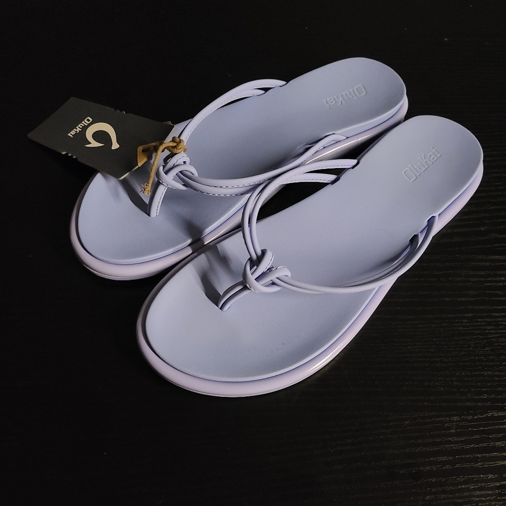 NWT OluKai AKA Sandals Cloud Blue Size 7 - Picture 3 of 9
